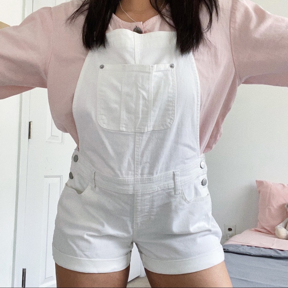 Cute White Overalls!